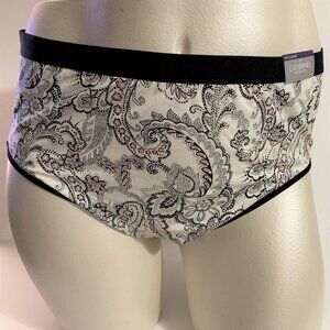 Catherines Hi-Cut Panties Underwear Cotton Blend Paisley Floral Plus Size 3X